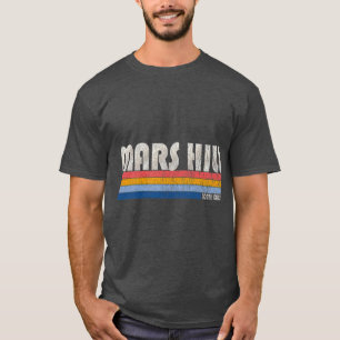 Retro 70er 80er Stil Mars Hill T-Shirt