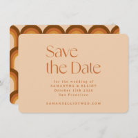 Retro 70er Ästhetische Rainbow Brown Simple