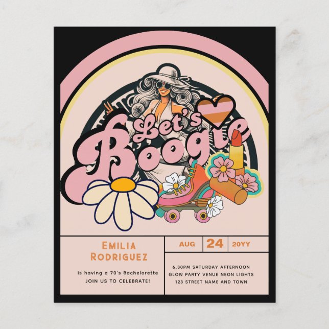 Retro 70er Bogie Disco Tassino (Vorderseite)