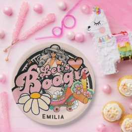 Retro 70er Bogie Disco Tassino Pappteller