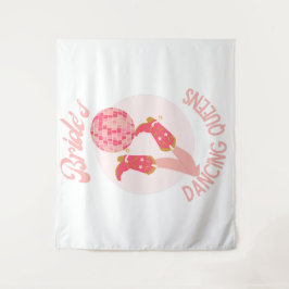 Retro 70er Bride's Dancing Queens Bachelorette Wandteppich