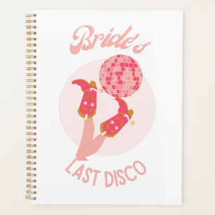 Retro 70er Brides letzter Disco-Junggeselinnen-Abs Planer