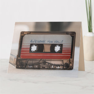 RETRO 70er CASSETTE TAPE BIRTHDAY GREETCARDS Karte