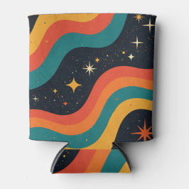Retro-70er Cosmic Dream Groovy Wavy Design Dosenkühler