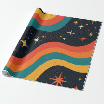 Retro-70er Cosmic Dream Groovy Wavy Design