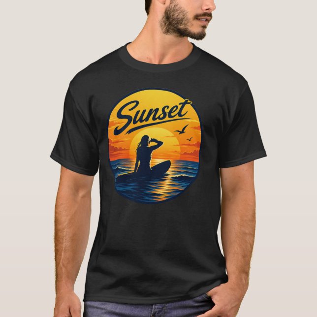 Retro 70er-Design  T-Shirt (Vorderseite)