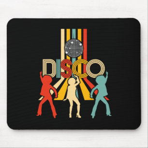 Retro 70er Disco Vintages Tanzen Mousepad