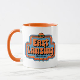 Retro 70er East Lansing Michigan Vintag Coffee Tas Tasse