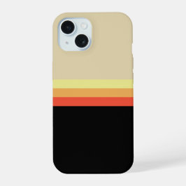 Retro 70er Farbpalette iPhone 15 Hülle