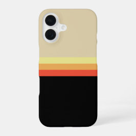 Retro 70er Farbpalette iPhone 16 Hülle