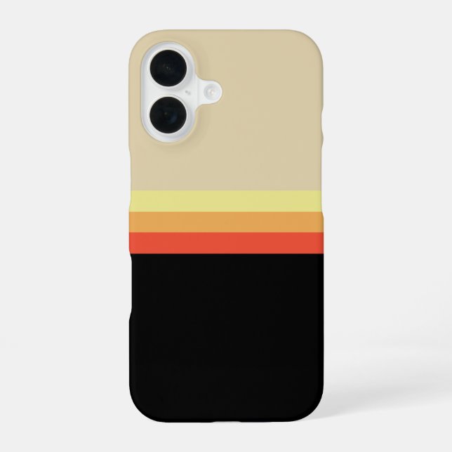 Retro 70er Farbpalette iPhone 16 Hülle (Rückseite)