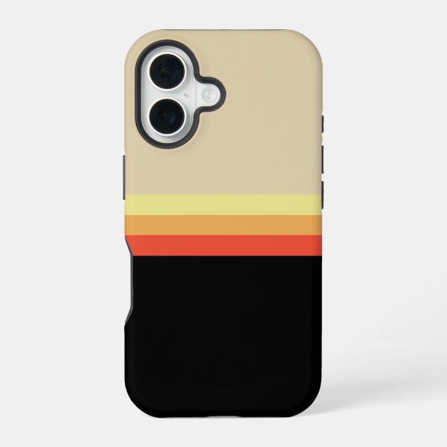 Retro 70er Farbpalette iPhone 16 Hülle (Rückseite)