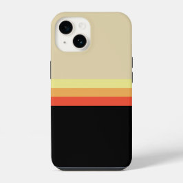 Retro 70er Farbpalette iPhone 14 Hülle