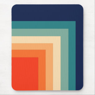 Retro 70er Farbpalette Wandteppich Mousepad