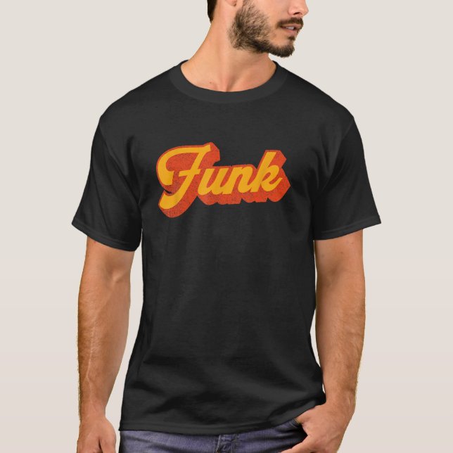 Retro 70er Funk Music T-Shirt (Vorderseite)