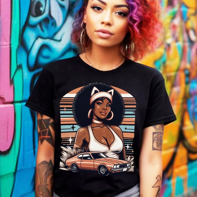 Retro 70er Girl T-Shirt (Von Creator hochgeladen)