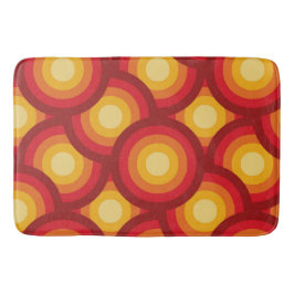 Retro 70er Groovy Geometric Overlapping Circles Badematte