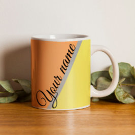 Retro 70er Grün, aquamarin orange und gelb Kaffeetasse