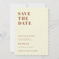 Retro 70er inspiriert Orange Wedding Speichern Sie