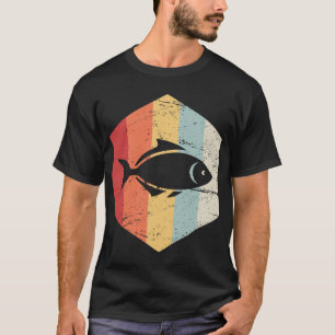 Retro 70er Jahre Fisch Aquarium Icon T-Shirt
