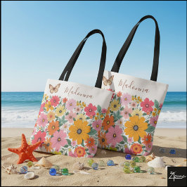 Retro 70er Jahre Floral Groovy Gänseblümchen Hinte