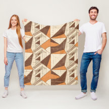 Retro-70er-Jahre geometrisches Bogenmuster in gebr
