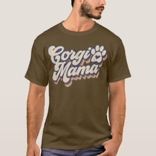 Retro 70er Jahre Groovy Regenbogen Vintage Pembrok T-Shirt