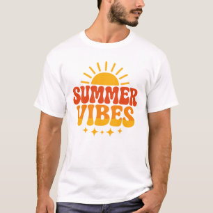 Retro 70er Jahre Groovy Sommer Stimmung Sonnensche T-Shirt
