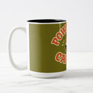 Retro-70er-Jahre-Kaffeekannen-Grafik-Mug – Grumpy Zweifarbige Tasse