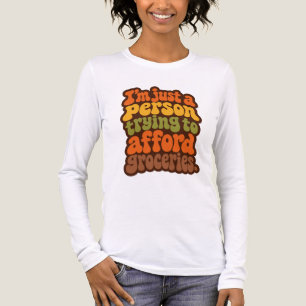 Retro 70er Jahre - Kaufe Lebensmittel - Lustiges T Tri-Blend Shirt