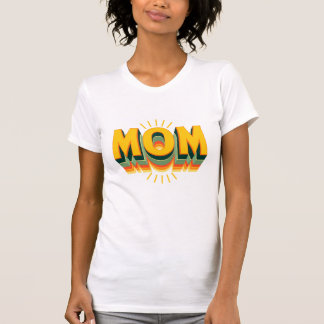 Retro 70er Jahre Mom-Typografie T-Shirt