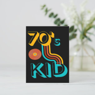 RETRO-70ER KINDER - KASSETTEN-LIEBHABER POSTKARTE