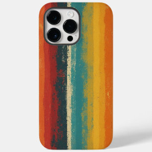 Retro 70er Rainbow Stripe Vintag iPhone Case
