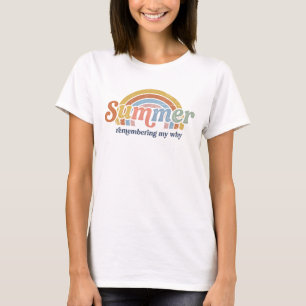 Retro 70er Sommer Sonnenuntergang erinnert mich an T-Shirt