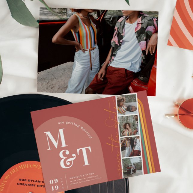 Retro 70er Streifen Arch | Foto für Filmstreifen Save The Date (Von Creator hochgeladen)