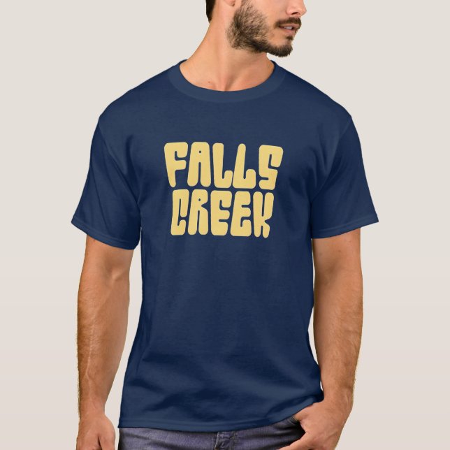 Retro 70er Style 'Falls Creek' T - Shirt (Vorderseite)