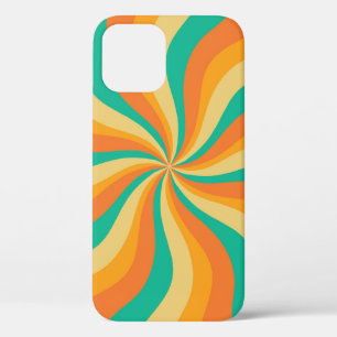 Retro 70er Sunburst farbenfroher Hintergrund Case-Mate iPhone Hülle