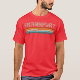Retro 70s 80s Frankfurt Germany City Frankfurt gif T-Shirt
