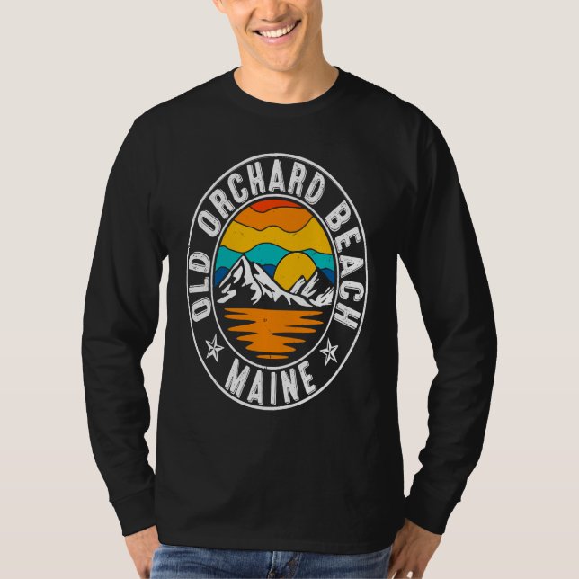 Retro 70s 80s Old Orchard Beach Maine ME T-Shirt (Vorderseite)