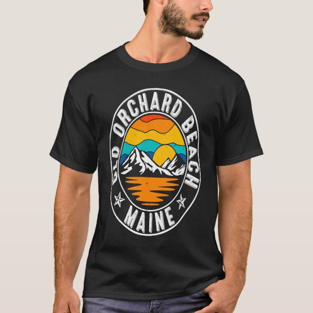 Retro 70s 80s Old Orchard Beach Maine ME T-Shirt (Vorderseite)
