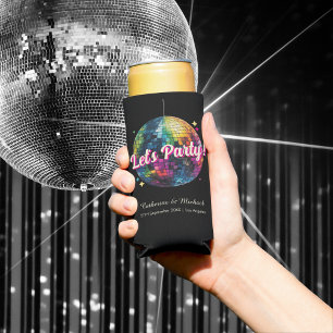 Retro 70's Party Disco Ball Sparkle Selters Dosenkühler