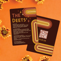 Retro 70's Typografy Rainbow Arch Wedding Details