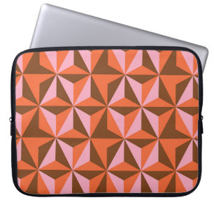 Retro 70's: Vintages Muster Hintergrund Laptopschutzhülle