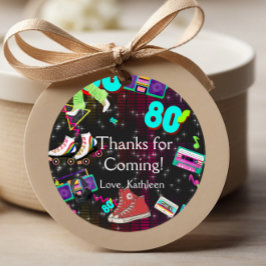 Retro 80, Retro, danke Geschenkanhänger