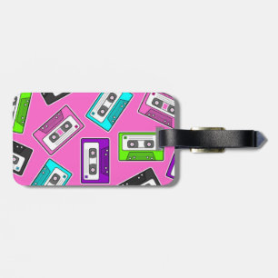Retro 80"s Mixtape Print - Pink Gepäckanhänger