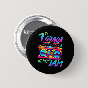 Retro 80er 7. Klasse ist mein Ding Zurück zur Schu Button