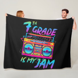 Retro 80er 7. Klasse ist mein Ding Zurück zur Schu Fleecedecke