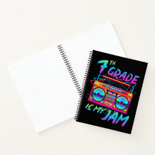 Retro 80er 7. Klasse ist mein Ding Zurück zur Schu Notizbuch