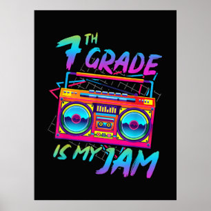 Retro 80er 7. Klasse ist mein Ding Zurück zur Schu Poster