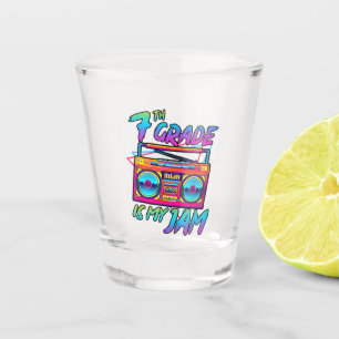 Retro 80er 7. Klasse ist mein Ding Zurück zur Schu Schnapsglas